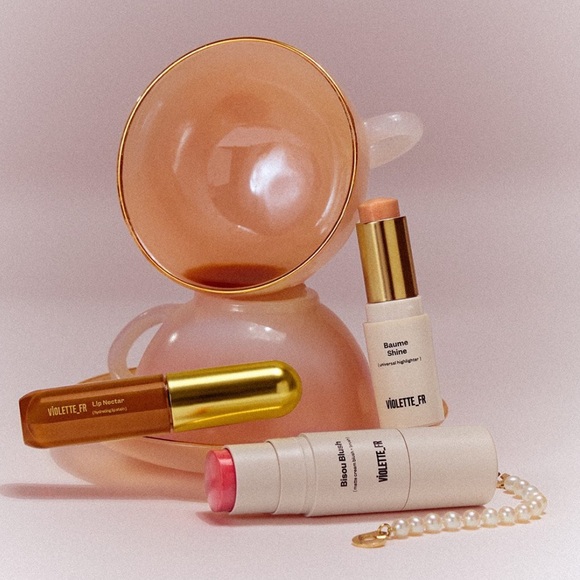 Arcopal pastel gold rimmed glass tea cups set of 6 vintage